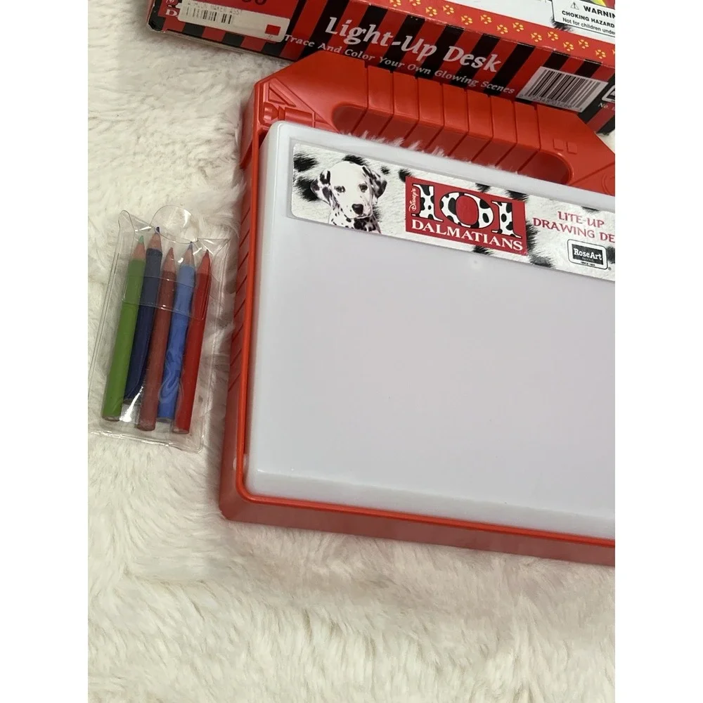 VTG Disney 101 Dalmations Light Up Desk RoseArt COMPLETE